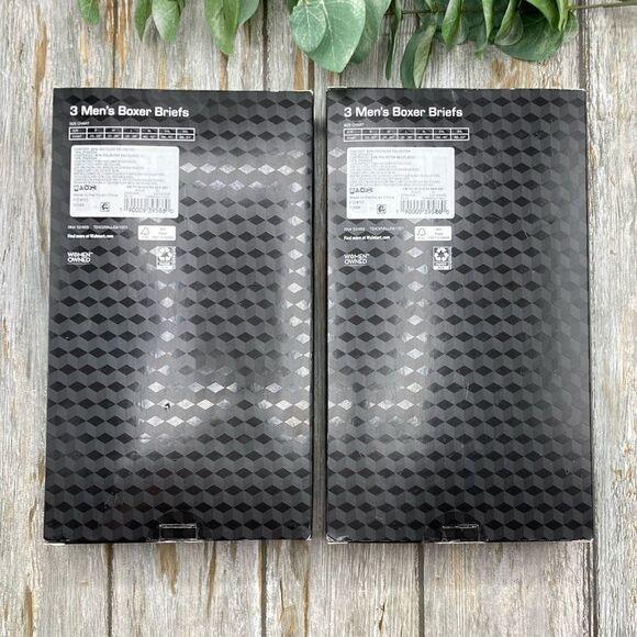 Men's Microfiber 6” Inseam Boxer Brief Underwear 2, 3-Packs Size XL - Picture 2 of 7